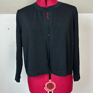 Alfred Sung long sleeve viscose blend cardigan with single closure neckline